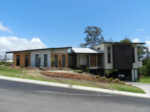 Exterior feature walls using shadowclad