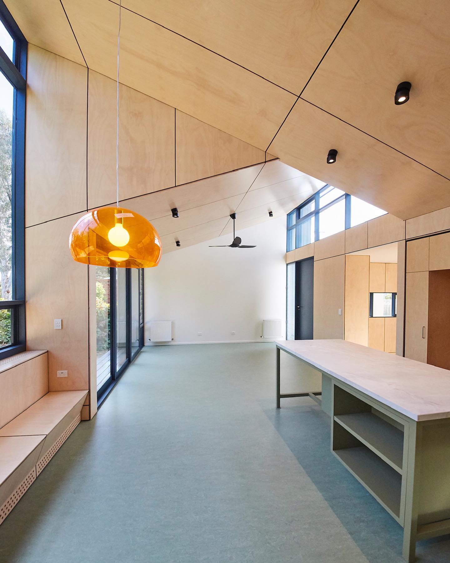 Austral Hoop Pine Plywood used for walls and ceilings