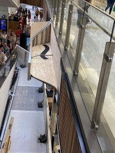 Warm and earthy aesthetic achieved in a retail space using plywood