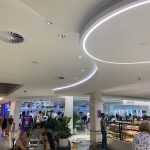 Warm and earthy aesthetic achieved in a retail space using plywood