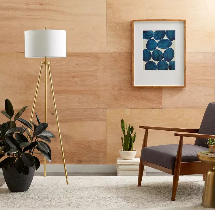 Plywood Accent Wall